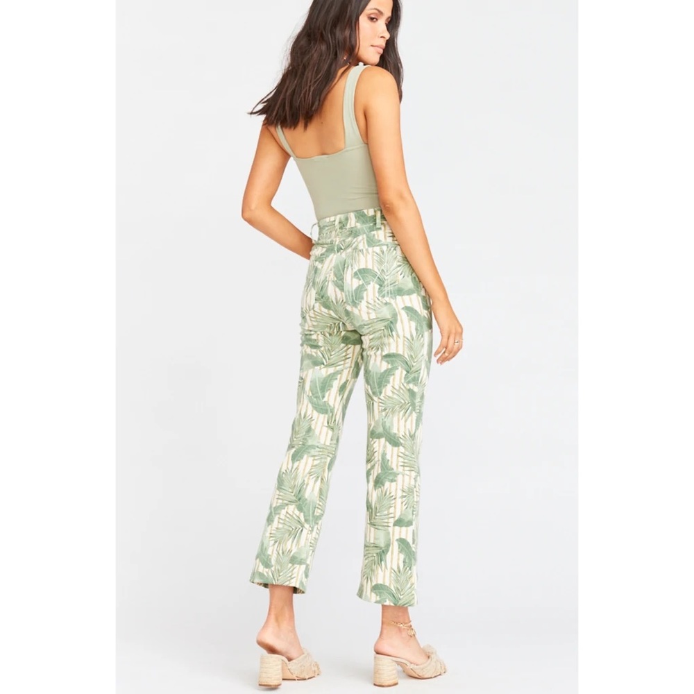 NWT Show Me Your Mumu Cropped hawn trouser - bamboo palm pattern